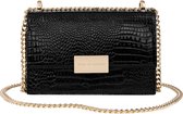 iDeal of Sweden Billie Shoulder Bag  Glossy Black Croco