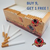 AKULAMATATA King Size sigarettenhulzen (filterlengte 15 mm) 2500 buizen (10 verpakkingen x 250 buizen) (10 in 1)