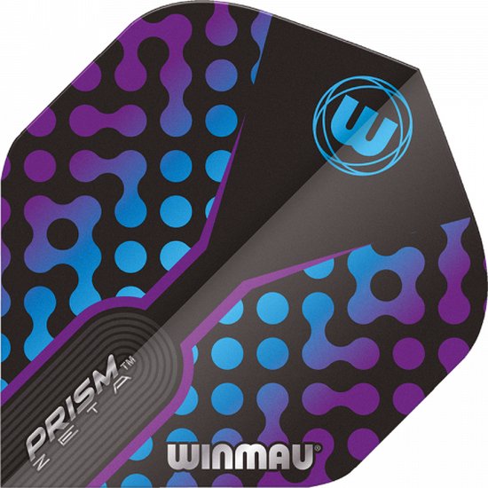 Winmau Prism Zeta Black & Purple - Dart Flights van Merkloos — afbeelding 2