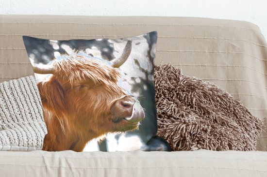 Sierkussen - Arbre à Nez Scottish Highlander - Multicolore - 60 Cm X 60 Cm