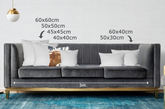 Sierkussen - Arbre à Nez Scottish Highlander - Multicolore - 45 Cm X 45 Cm