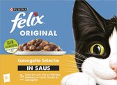 Felix Original in Saus - Kattenvoer natvoer - Gevogelte Selectie - 48 x 85g