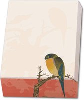 Bekking & Blitz - Memoblok - Memo blocnote - Notitieblok - Kunst - Vogels en bloemen - Album of birds and flowers (rood) - Hu Feitao - Chester Beatty - Oxford