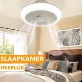 Happyment® Plafondventilator met verlichting - Afstandsbediening - Smart ventilator - Slaapkamer of woonkamer