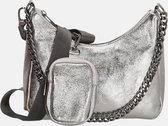 Charm London Elisa crossbody tas dark silver