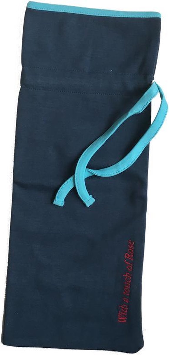 Goedkoopste With a touch of Rose Kruikzak – Navy met turquoise – Biologisch katoen – Fairtrade - kruikhoes