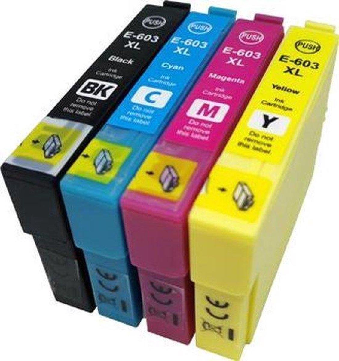 Cartouche d'encre / Pack multiple alternatif pour Epson 603 XL noir, bleu,  toit, jaune