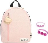 Zebra Rugzakje Sparkle Pink (s) + armbandje