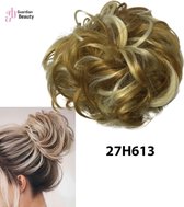 Haarstuk Messy Bun 27h613 | Haar wrap extension | Haarstuk Clip-In Twist Bun | Hair Bun | Haarstuk Hair Extensions Donut Ponytail Messy Bun - 40 Gram