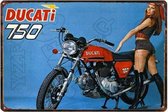 Retro Muur Decoratie uit Metaal Verscheidene Motoren 20x30cm DU-6896