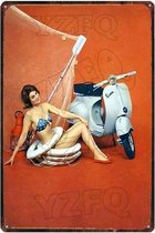 Retro Muur Decoratie uit Metaal Vespa Italië 10