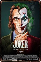 Retro Muur Decoratie uit Metaal The Joker 20x30cm DU-6851