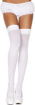 Basic Lange Kousen - Wit - Sexy Lingerie & Kleding - Beenmode