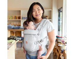 Product: Ergobaby Babydraagzak Adapt SoftTouchâ„¢ Cotton - Pearl Grey, van het merk Ergobaby