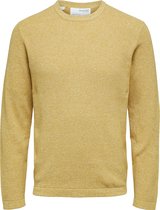 SELECTED HOMME GREY SLHROCKS LS KNIT CREW NECK G COLL Heren Trui - Maat L