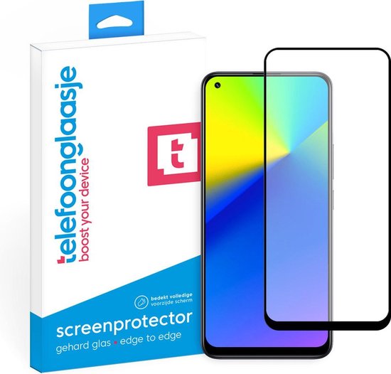 Telefoonglaasje Screenprotectors - Geschikt voor Realme 7i - Volledig Dekkend - Gehard Glas Screenprotector - Geschikt voor Realme 7i - Beschermglas