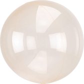 Anagram Folieballon Clearz Crystal Clear 46 Cm Transparant Oranje