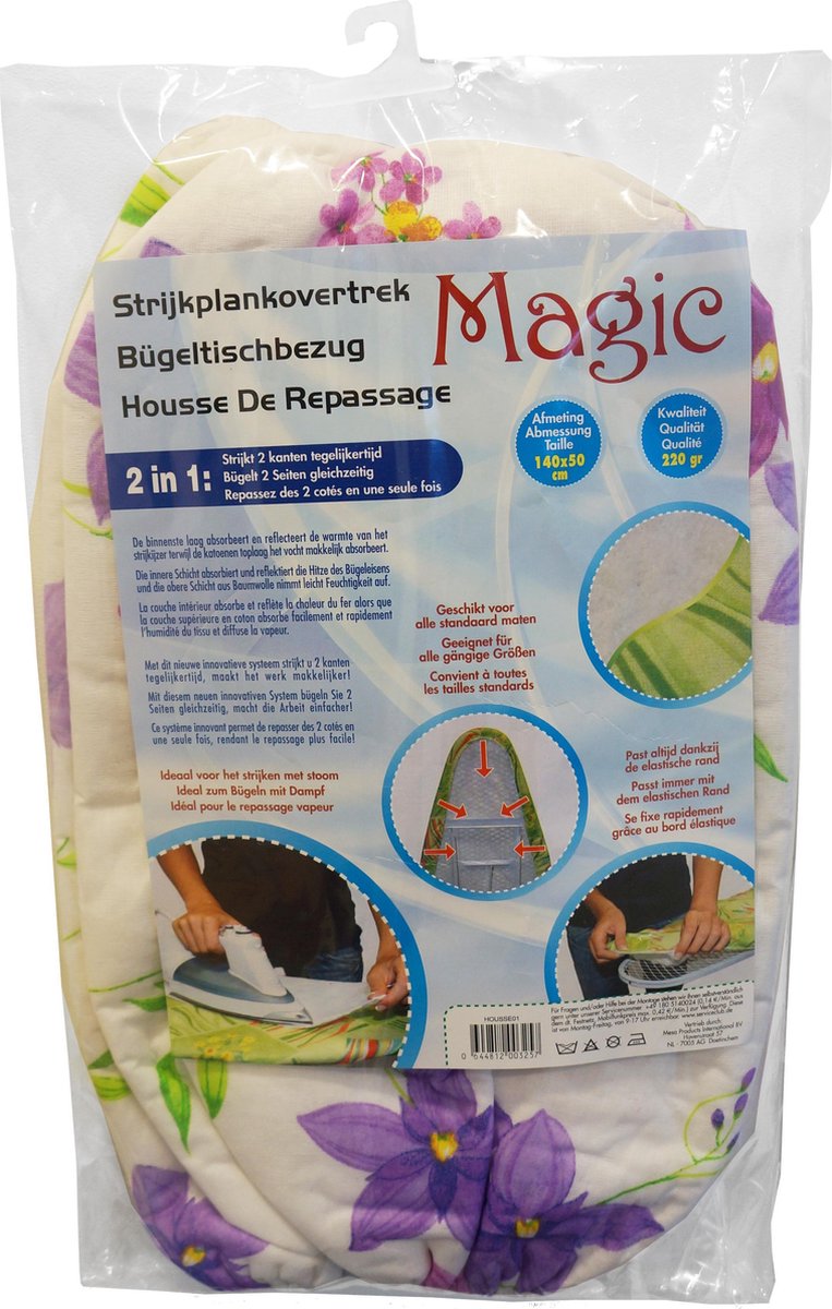 Vervangende Strijkplankhoes 85×40cm 140×50cm 148×55cm
