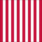 Ambiente Stripes Red papieren servetten