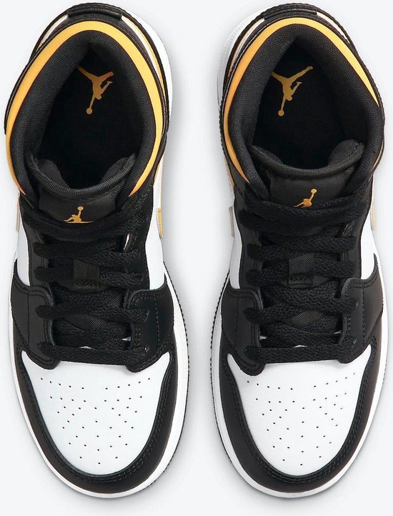 Nike Air Jordan 1 Mid (GS) 554725-177 - White/Pollen-Black - Maat 36.5 |  bol.com