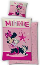 Housse de couette Disney Minnie Mouse - Unique - 140 x 200 cm - Flanelle