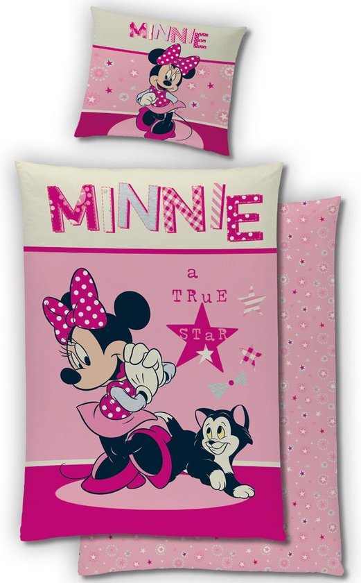 Housse de couette Disney Minnie Mouse - Unique - 140 x 200 cm - Flanelle