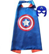 WiseGoods Premium Captain America Cape - Carnaval - Carnavalskleding - Meisjes - Halloween - Verkleedkleren Jongen - Kostuum