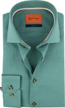 Suitable - Overhemd WS Groen - 41 - Heren - Slim-fit