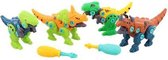 DIY dinosaurus speelgoed - Dino set - Kleuter - Peuter - Maak je eigen dinosaurus set - Bouwen - 6 delig