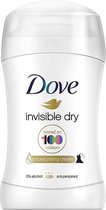 Dove Deo Stick 40 Gram Invisible Dry - 2 Stuks - 0% Alcohol - Anti-Transpirant