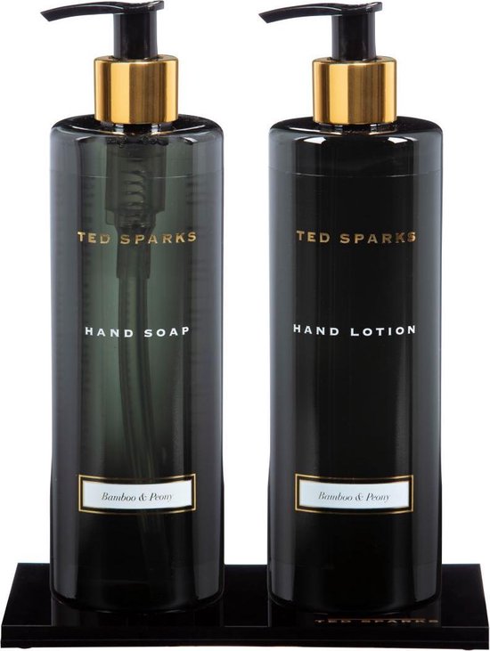 Ted Sparks - Handverzorging Geschenkset - Handzeep & Handlotion - Bamboo & Peony
