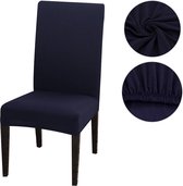 Stoelhoes voor Eetkamerstoel - 2 Stuks - Blauw - Stretch Materiaal - Universele Stoelhoezen - Bescherming voor uw stoelen - Nieuw uiterlijk