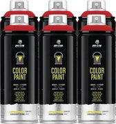 MTN PRO Color Paint RAL Spuitverf - 6 stuks - Flame Red - 400ml