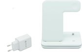 LW 3 in 1 Draadloze Oplader® - Apple / Samsung - 15W - Wit - Gratis Adapter t.w.v. €12,95 - 2023