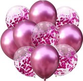 Roze Ballonnen set 10 stuks | 30 centimeter | Verjaardag of andere feesten