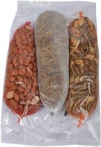 Tweedfeed Trio pack - pindanet, meelwormen en mixnet - Buitenvogels