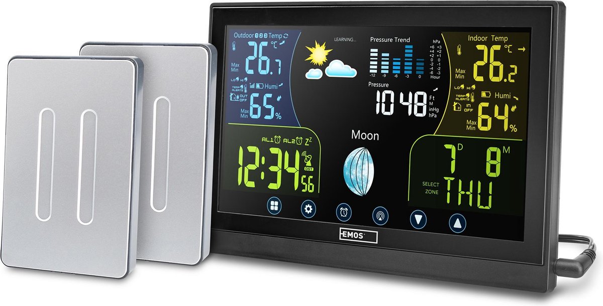 Weerstation Met Kleuren Display