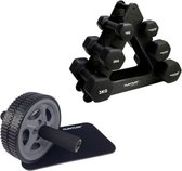 Tunturi - Fitness Set - Dumbbell Opbergrek incl 2x 1 t/m 3 dumbbells  - Trainingswiel