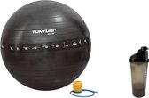 Tunturi - Fitness Set - Shakebeker - Gymball Zwart met Anti Burst 90 cm