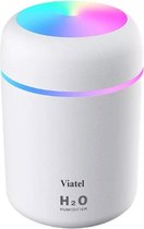 Viatel Aroma diffuser 300ML - met Sfeer en nachtlampje - Donker grijs / Wit