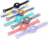 Fidget Toy Pop it Spinner Armband Zwart