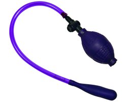 Bad Kitty – Latex Opblaas Ballon voor Anaal of Vaginaal Gebruik met Handpomp – Paars
