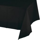 2x Nappe Halloween noire 274 x 137 cm - Décoration de table à thème Horreur / Halloween