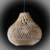 Handmade Design lamp gevlochten Rotan Naturel Hanglamp woonkamer Slaapkamer Ø 30 cm
