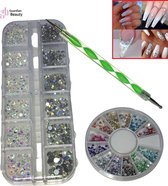 Strass Set | Pierres strass | Strass Nail Art | Ongles Diamants | Nail Art Diverse Couleurs / Strass Pierres à Ongles / Diamants à Ongles Argent
