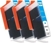 MediaHolland® Huismerk Cartridges 364XL Geschikt voor HP Set van 3 x CYAAN