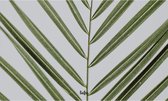 Binnenposter - Graspalmen -15 x 25 cm- groen industrieel wit met tekst / foto / symbool -- Liefss muurdecoratie van forex