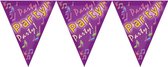 Party time verjaardag feest vlaggenlijn van 5 meter