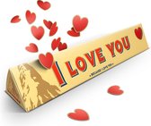 Toblerone L Chocoladereep - 360 gram - Boodschap "I Love You" - Chocolade cadeau