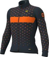 Ale Fietsshirt Lange Mouwen PR-R Stars - Oranje - S - Valt klein